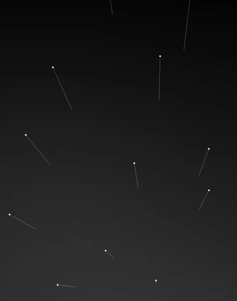 Dot-matrix field of scattered points on a dark gradient, the static fallback for the desktop WebGL background